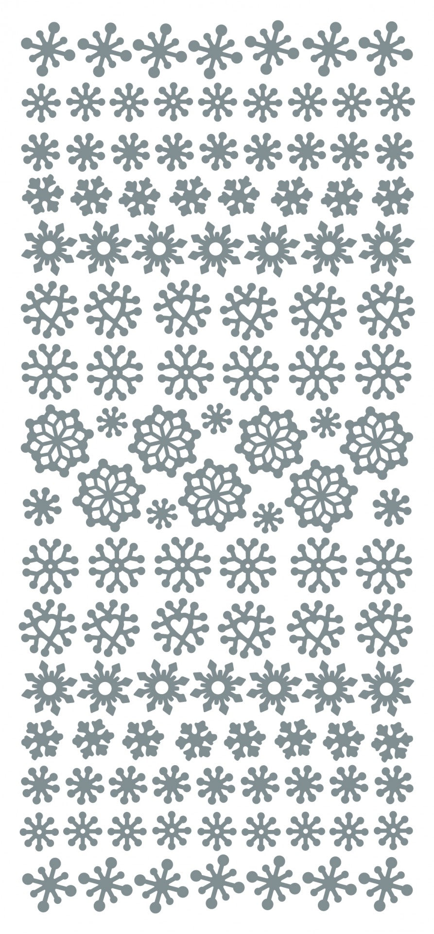 Snowflakes, small Outline Sticker
