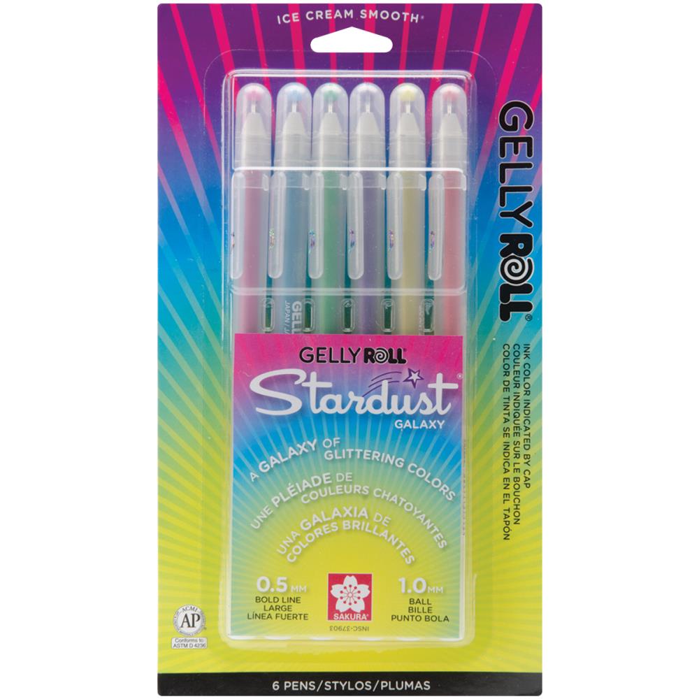 Sakura Gelly Roll Stardust Bold Point Pens 6/Pkg