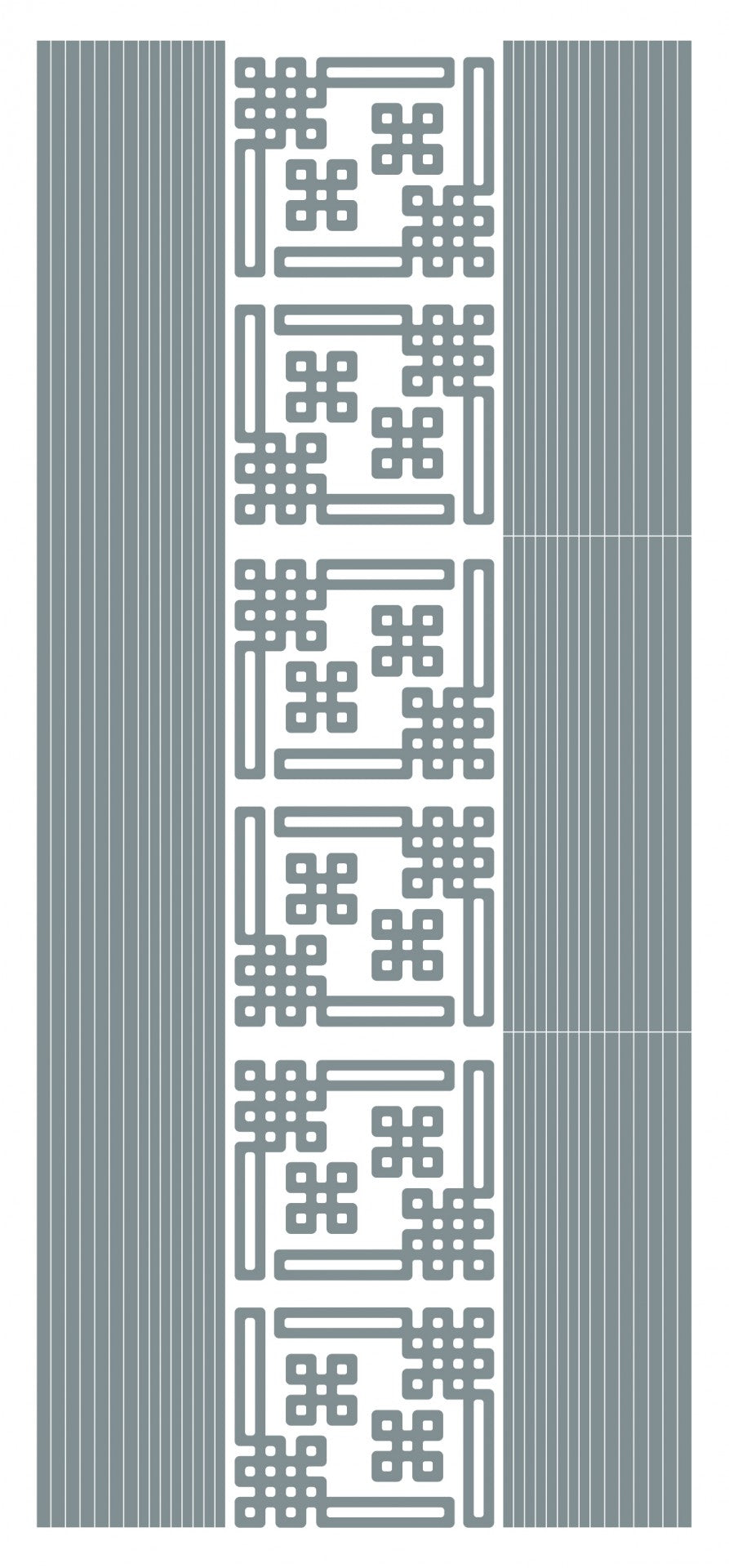 Lines and Modern Corners Outline Sticker
