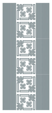 Lines and Modern Corners Outline Sticker