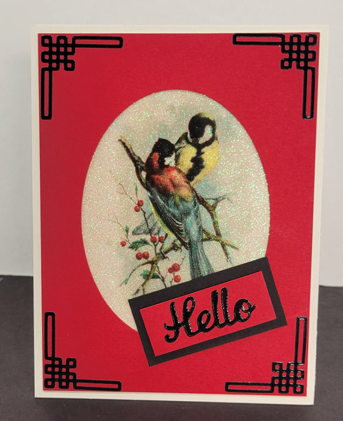 Botanical Birds 1 Vintage Hue Acetate