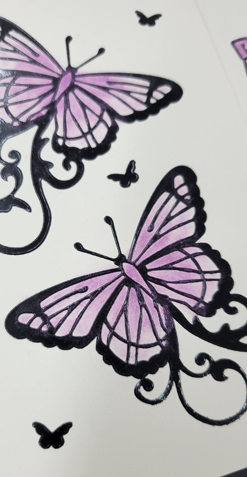 Butterflies Outline Sticker  4470