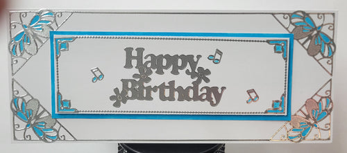 Happy Birthday Lg Outline Stickers  1709