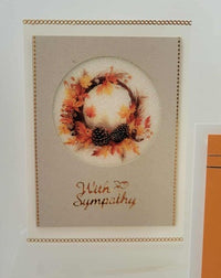 GlitterFilm and Vintage Hue 4 Card Kit Autumn Leaves Rounds