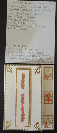 Christmas Sealers Outline Sticker  DD7092