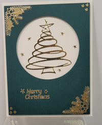 Christmas Trees w/Stars Outline Sticker  4169