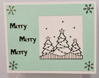 Diamond Merry Christmas Outline Sticker  1.777 (4843)