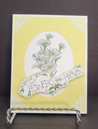 Daisy Bouquet Art Rubber Stamp  9201L