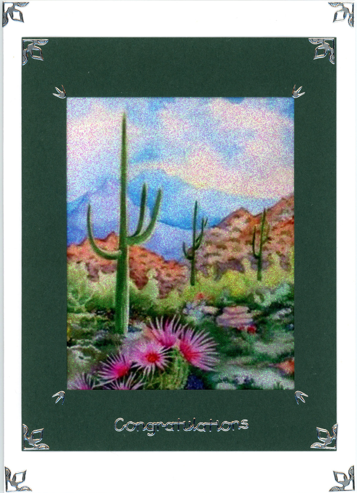 GlitterFilm and Vintage Hue 4 Card Kit Desert Harmony