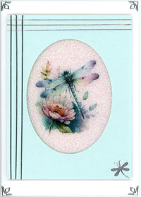 GlitterFilm and Vintage Hue 4 Card Kit Dragonfly Beauty