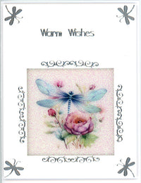 GlitterFilm and Vintage Hue 12 Card Kit Dragonfly Beauty Squares