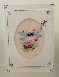 GlitterFilm and Vintage Hue 4 Card Kit Dragonfly Beauty