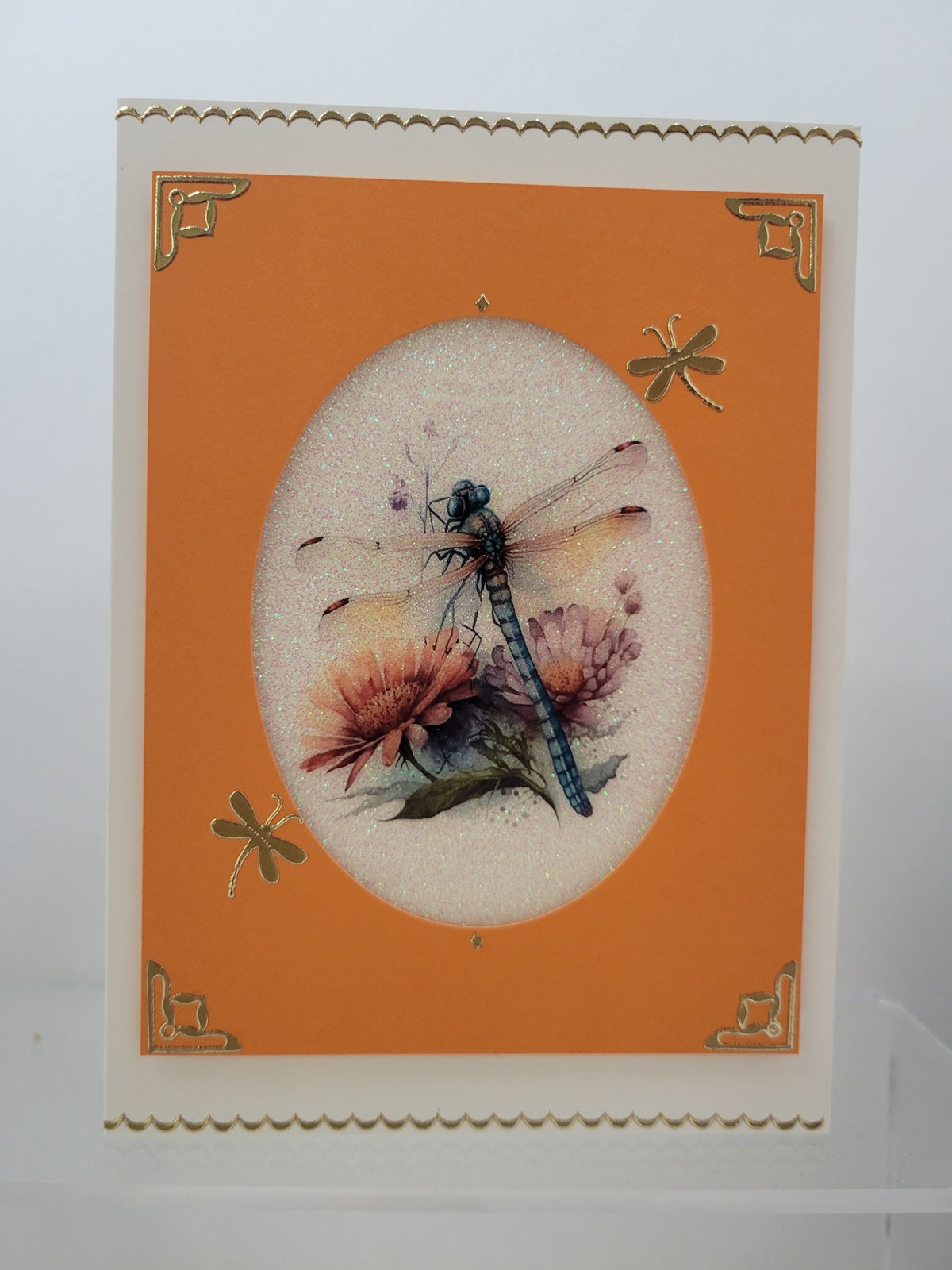 GlitterFilm and Vintage Hue 4 Card Kit Dragonfly Beauty