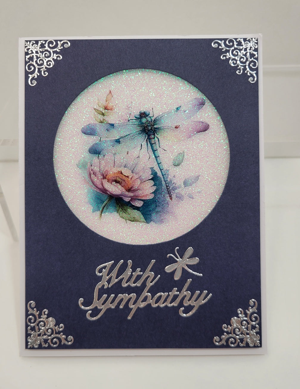 GlitterFilm and Vintage Hue 12 Card Kit Dragonfly Beauty Squares