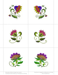 Embroidery Stiches Vintage Hue Acetate