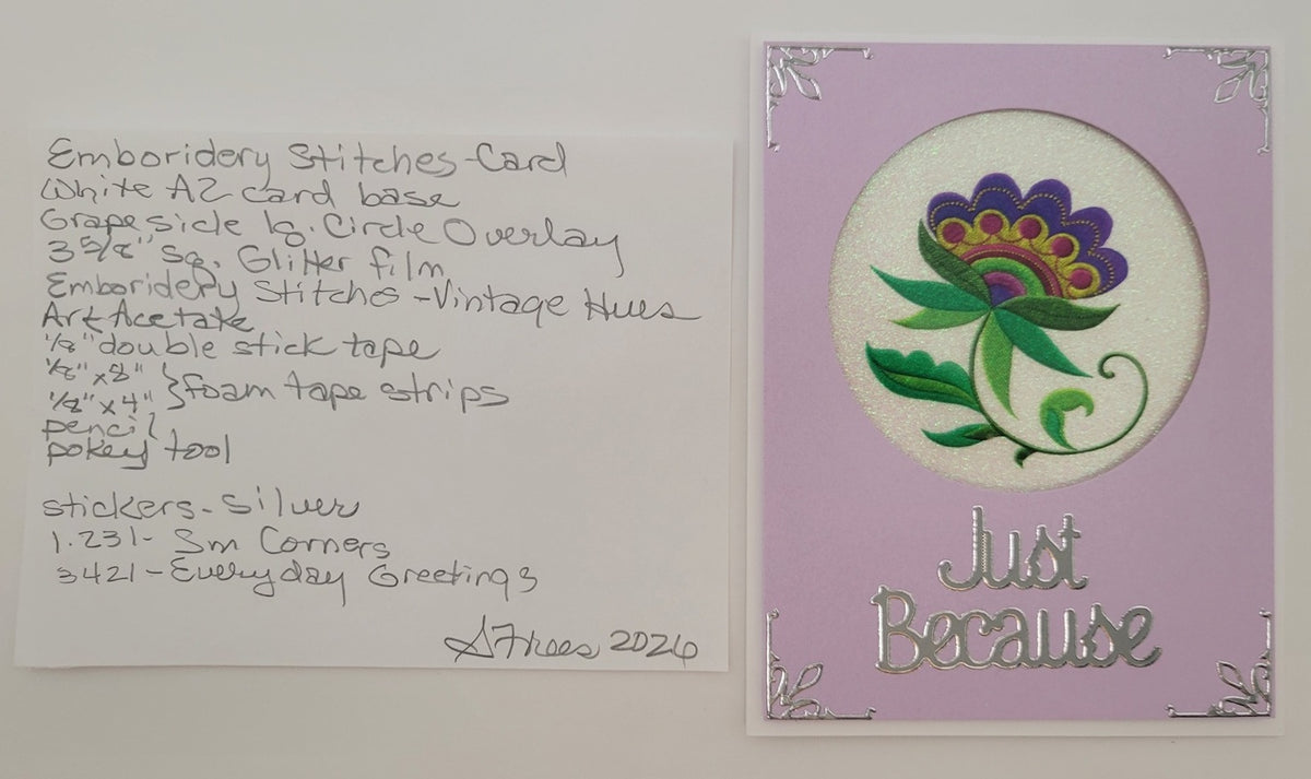 Embroidery Stiches Vintage Hue Acetate