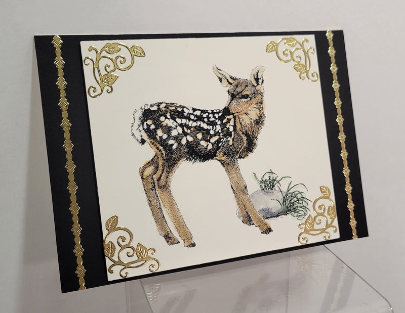 Fawn Art Rubber Stamp  ES 13106Q
