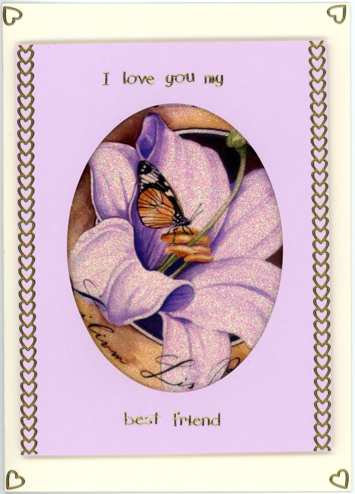 GlitterFilm and Vintage Hue 4 Card Kit Floral 13
