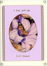 GlitterFilm and Vintage Hue 4 Card Kit Floral 13