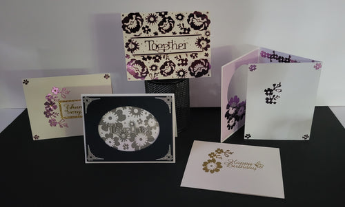 Floral Together Outline Sticker  4902