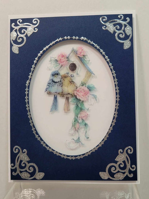 Floral Birdhouse, Vintage Hue Acetate