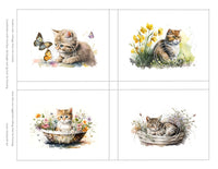 Garden Cats Vintage Hue Acetate