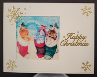 GlitterFilm and Vintage Hue 12 Card Kit Hangin' Around Cat Christmas