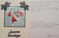 Hangin' Around Cat Christmas Vintage Hue Acetate