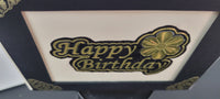 Sticker, Double Embossed Happy Birthday Labels  352401