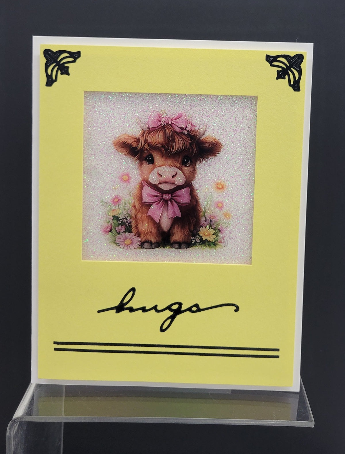 Baby Highland Cow Squares Vintage Hue Acetate