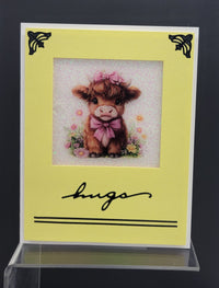 Baby Highland Cow Squares Vintage Hue Acetate