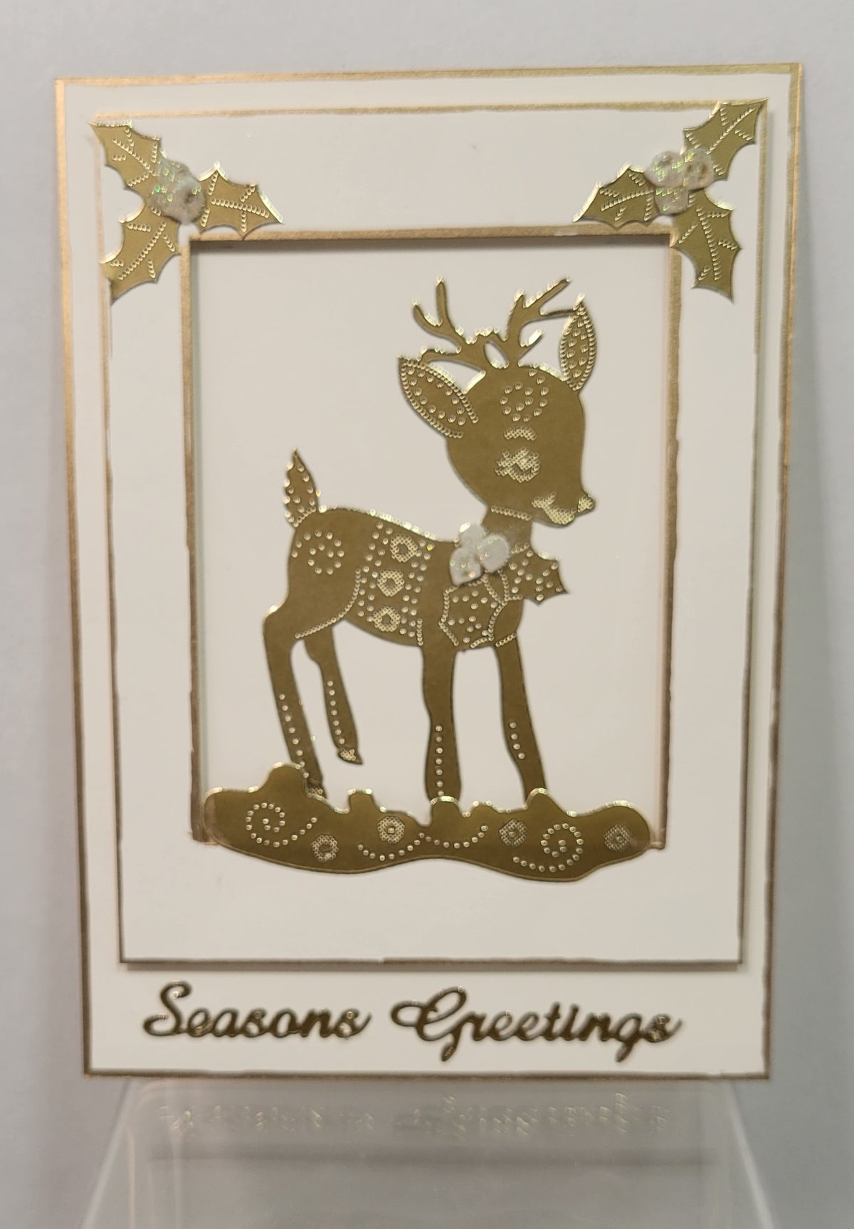 Holiday Bambi Outline Sticker  3752