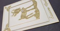 Holiday Bambi Outline Sticker  3752