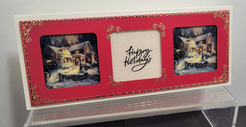 Holiday Wishes Cottages Slimline Vintage Hue Acetate