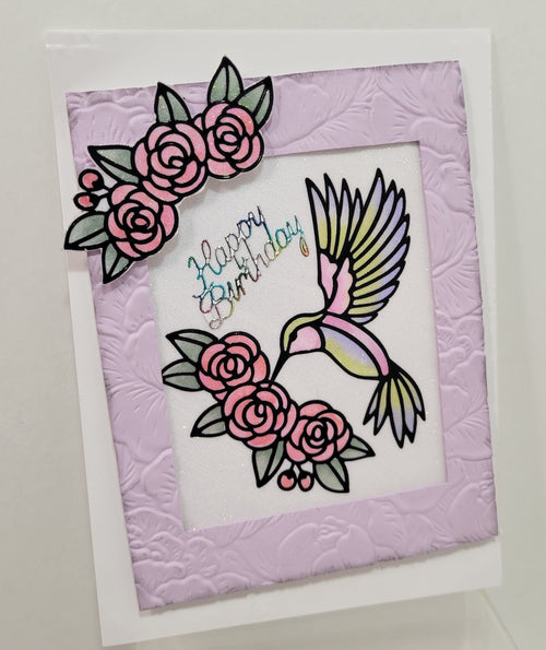 Hummingbirds Outline Sticker 4610