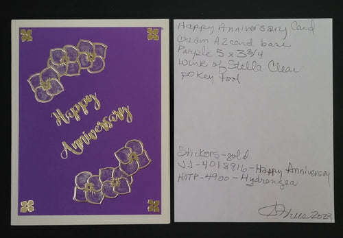 Happy Anniversary 3 fonts Outline Sticker  4745