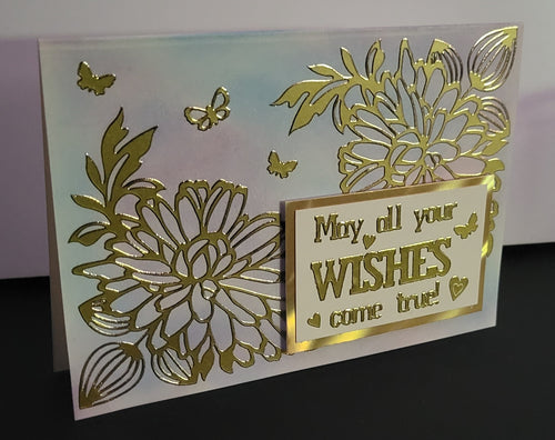 Flowers Large Outline Sticker  3768