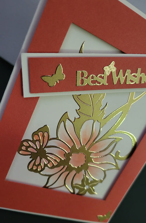 Flowers Large Outline Sticker  3771