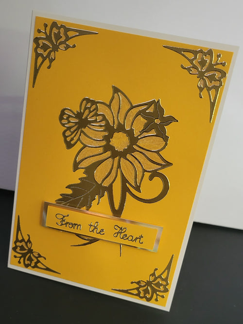 Flowers Large Outline Sticker  3771
