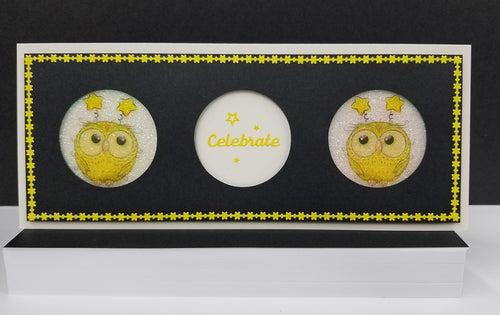 Little Hoots 3 Slimline Cool Day Greetings Vintage Hue Acetate