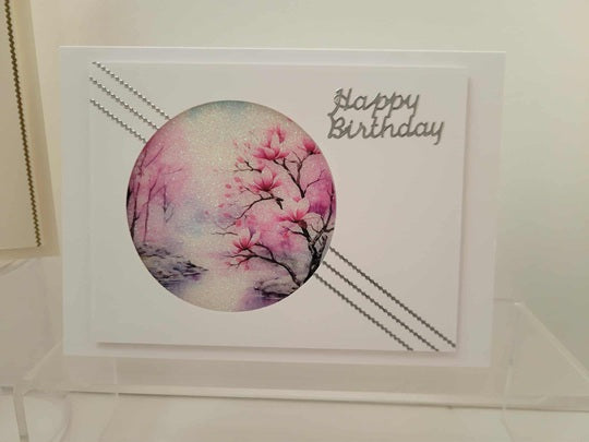 GlitterFilm and Vintage Hue 4 Card Kit Magnolia Dreams Rounds 1