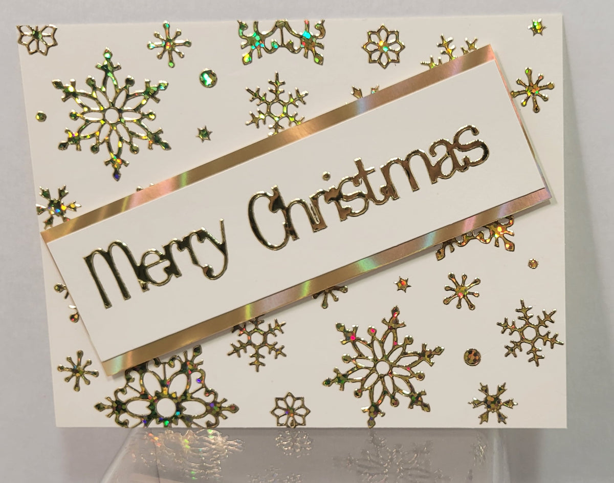 Elegant Christmas Greetings Outline Sticker  2601 (2122)