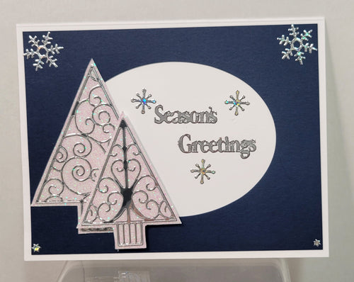 Season's Greetings w-trees Outline Sticker  1.791 (4846)
