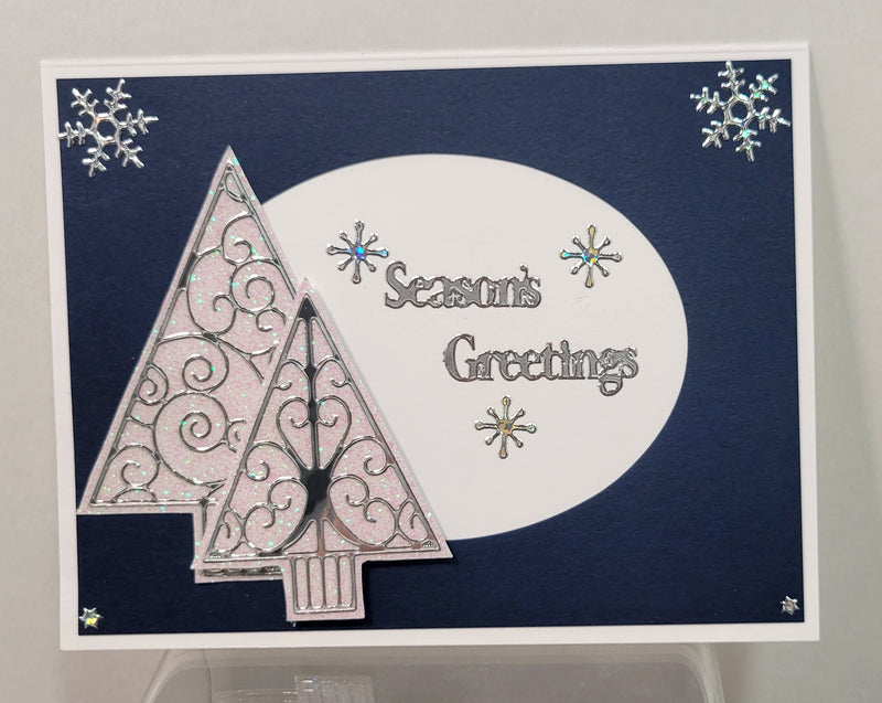 Modern Christmas Tree Outline Sticker  2022