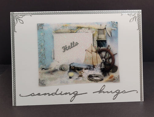 Happy Greetings Outline Sticker  4152