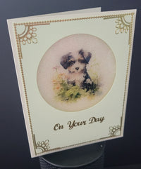 Puppy Flower Power, Vintage Hue Acetate