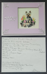 Puppy Flower Power, Vintage Hue Acetate
