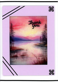 GlitterFilm and Vintage Hue 4 Card Kit Quiet Reflections