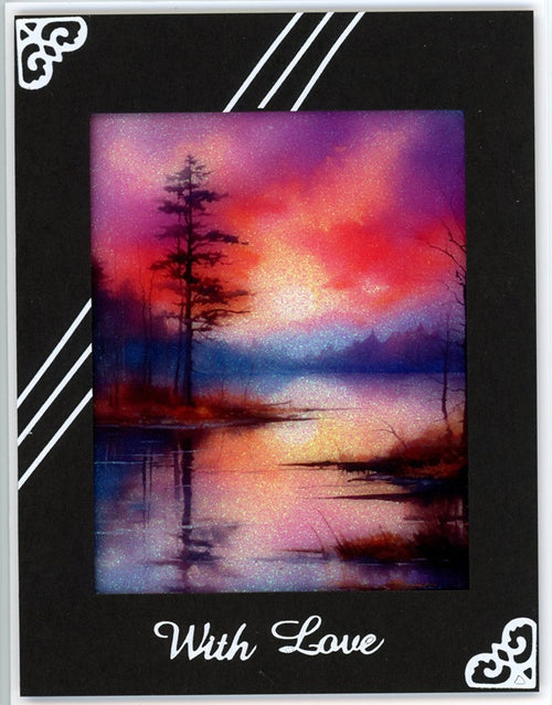 GlitterFilm and Vintage Hue 12 Card Kit Quiet Reflections