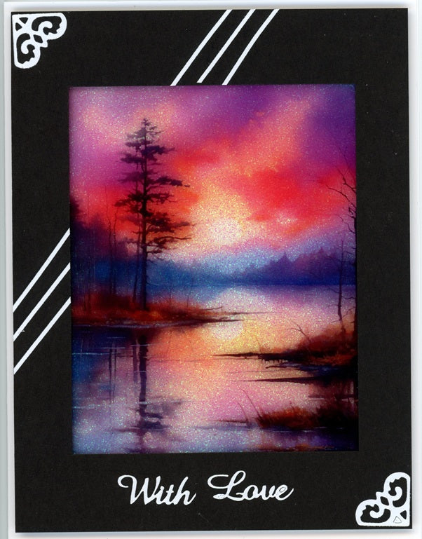 GlitterFilm and Vintage Hue 12 Card Kit Quiet Reflections